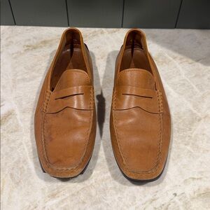 Tod's Tan Leather Loafers